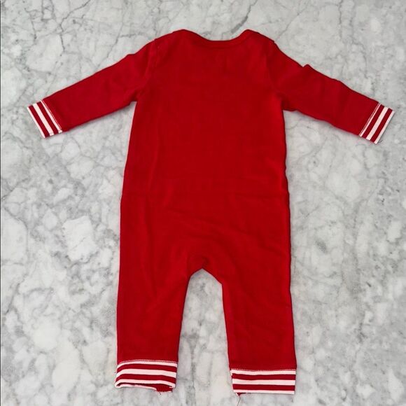 Cat & Jack Red 'Cheeks to Swoon Over' Kids One Piece - Picture 2 of 3